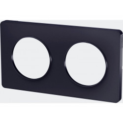Plaque double Odace touch, anthracite liseré anthracite - SCHNEIDER ELECTRIC