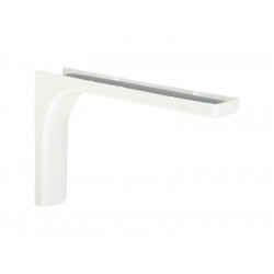 Equerre Léonard Acier Plastifié Blanc, H.14.4 X P.24 Cm de marque Centrale Brico, référence: B7381400