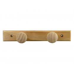 Portemanteau Olga 2t bois brut, À Fixer de marque Centrale Brico, référence: B7388000