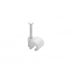 Lot de 100 attaches-fils, Diamètre de 4 à 7 mm, L.20 mm, Blanc de marque Centrale Brico, référence: B7392200