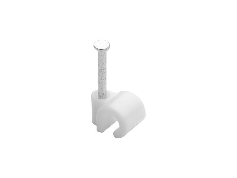 Lot de 100 attaches-fils, Diamètre de 4 à 7 mm, L.20 mm, Blanc