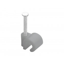 Lot de 100 attaches-fils, Diamètre de 4 à 7 mm, L.20 mm, Gris de marque Centrale Brico, référence: B7392300