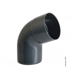 Coude 67.3° à coller pvc ardoise GIRPI, Dév.16 cm Diam.50 mm de marque GIRPI, référence: B7397500