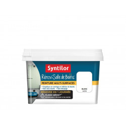 Peinture salle de bains Rénov'salle de bains blanc satiné 0.5 l de marque SYNTILOR, référence: B7402600