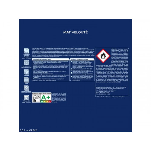 Peinture laque boiserie Valénite grain de sable mat 0.5 l - DULUX VALENTINE