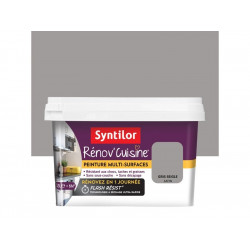 Peinture cuisine Rénov'cuisine gris seigle satiné 0.5 l - SYNTILOR