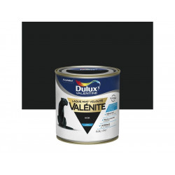 Peinture laque boiserie Valénite noir mat 0.5 l de marque DULUX VALENTINE, référence: B7406100