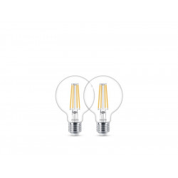 2 Ampoules Led Globe 80 Mm E27 470 Lm ~ 40 W Blanc Chaud - PHILIPS