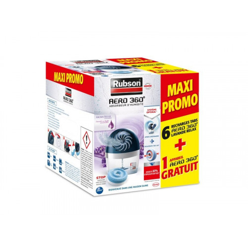 Rubson Promo Absorbeur D'Humidité Avec Galet Percé, 20 M² - RUBSON