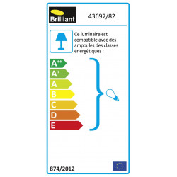 Applique Avec Détecteur De Mouvement Extérieure E27 Max 20W Inox - BRILLIANT