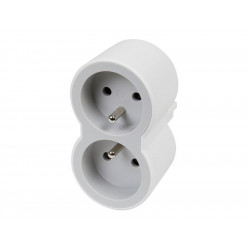 Biplite Murale Compact, 2 Prises Blanc de marque LEGRAND, référence: B7410500