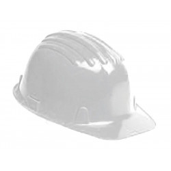 Casque de chantier blanc avec jugulaire 6KGO400NSI de marque Centrale Brico, référence: B7413800