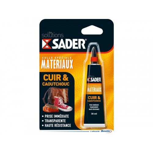 Colle Réparation Gel Spéciale Matériaux Sader, 30Ml - Sader