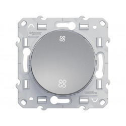 Commande vmc Odace, gris aluminium de marque SCHNEIDER ELECTRIC, référence: B7416600