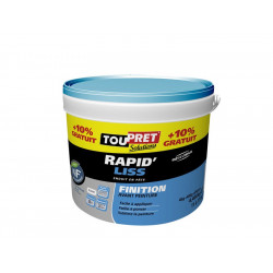 Enduit De Lissage 4 Kg + 10% En Pâte, Pour Mur Et Plafond - Toupret