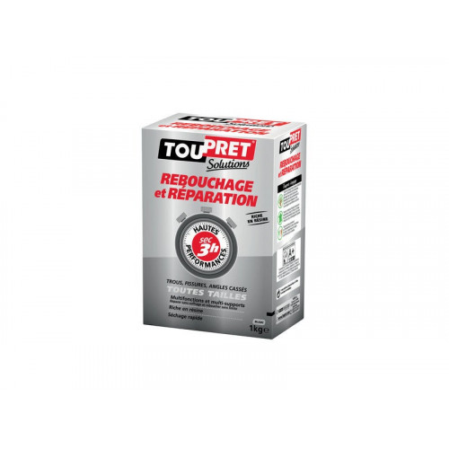 Toupret Enduit De Rebouchage Haute Performance 1Kg En Poudre Mur/Pl