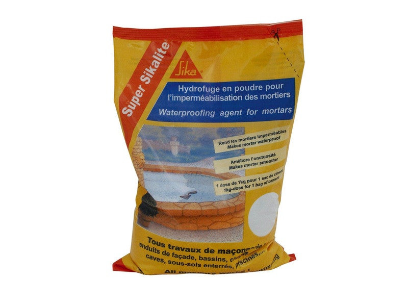 Hydrofuge Pour Mortier Sika Super Sikalite 1 L Blanc