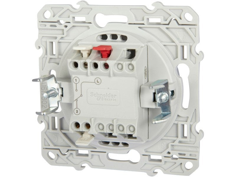 Interrupteur Va-Et-Vient Odace, Gris Aluminium
