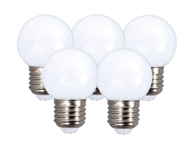 Lot de 5 ampoules led opaque E27 50 Lm ~ 7 W