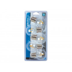 Lot de 5 ampoules led à filament clair E27 130 Lm ~ 18 W - TIBELEC