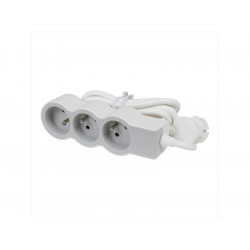 Multiprise Filaire Compact, 3 Prises Blanc - LEGRAND