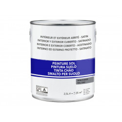 Peinture Sol Extérieur / Intérieur Gris Foncé Satiné 2.5 L de marque Centrale Brico, référence: B7434900