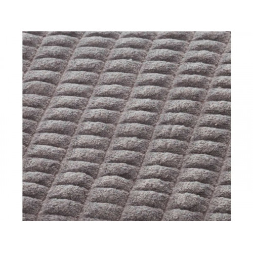 Plaid 3d sherpa, gris l.130 x L.170 cm - Centrale Brico