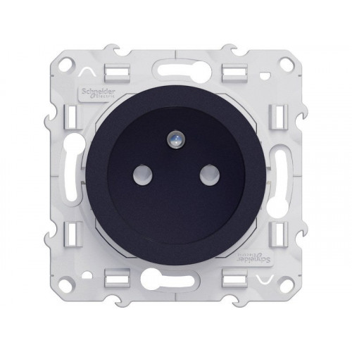 Prise Avec Terre Odace, Gris Anthracite - SCHNEIDER ELECTRIC