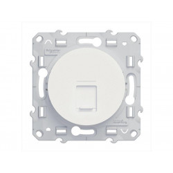 Prise rj45 Odace, blanc de marque SCHNEIDER ELECTRIC, référence: B7440100