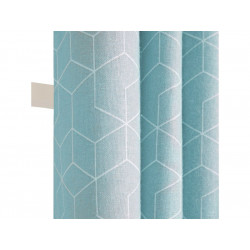 Rideau Tamisant, Coton, Andres Bleu 140X250 - Centrale Brico