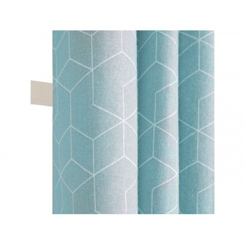 Rideau Tamisant, Coton, Andres Bleu 140X250 - Centrale Brico