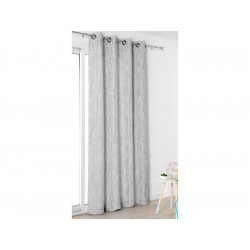 Rideau Tamisant, Isa Gris L.145 X H.240 Cm de marque LINDER, référence: B7443500