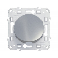 Sortie de câble Odace, gris aluminium de marque SCHNEIDER ELECTRIC, référence: B7444900