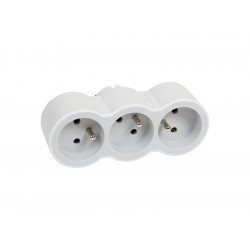 Triplite Murale Compact, 2 Prises Blanc de marque LEGRAND, référence: B7447300