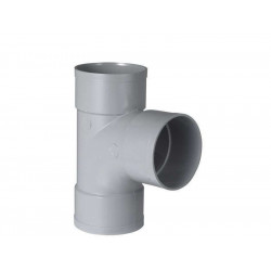 Té 87.30° En Pvc À Coller, Femelle / Femelle, D.40 de marque Centrale Brico, référence: B7461800