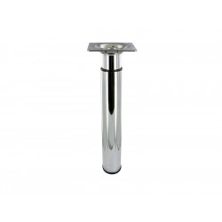 Pied De Meuble Cylindrique Réglable Acier Chromé Gris - 210 à 350 mm de marque Centrale Brico, référence: B7463400