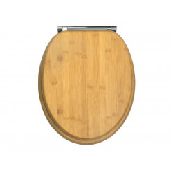 Abattant Déclipsable Avec Frein De Chute Bambou Bois Marron - Centrale Brico