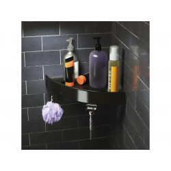 Etagère De Bain / Douche D'Angle, Noir, Snap Up - Centrale Brico