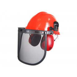 Casque forestier complet, visière + grillage de marque OZAKI, référence: B7489600