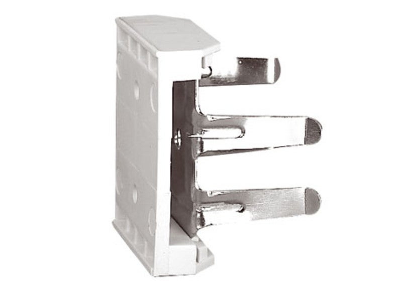 Lot de 2 clips de fixation de plinthe sur pied avec diamètre 28 x H 55 mm x 28 mm