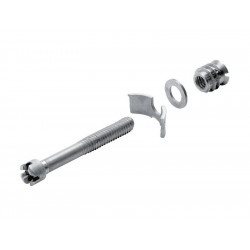 Lot De 2 Vis D'Assemblage Avec Manchon Acier Brut Hettich, L.80 Mm - HETTICH