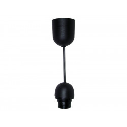 Monture Plastique E27 Tibelec, Plastique, Noir 60 W - TIBELEC
