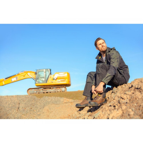 Chaussures De Sécurité Hautes Framework, Coloris Marron T41 - CATERPILLAR