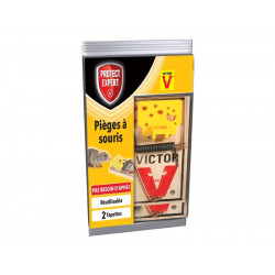 Lot De 2 Tapettes Antisouris Bois - PROTECT EXPERT