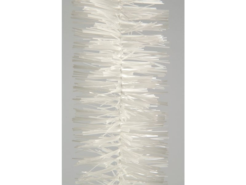 En Plastique Guirlande Brillante Blanche 75Mmx2.7M Blanc
