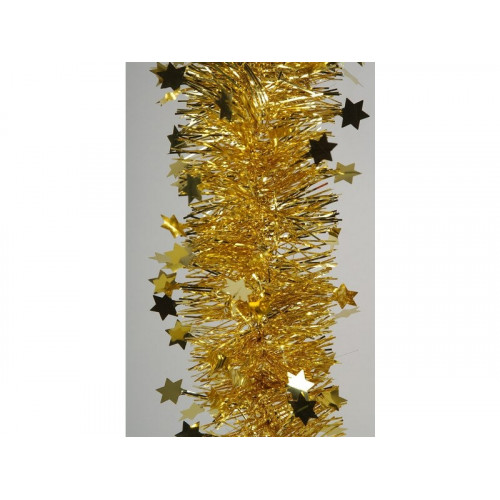 Guirlande Décorative De Noël Etoile Or Clair, H.270 Cm - LUMINEO