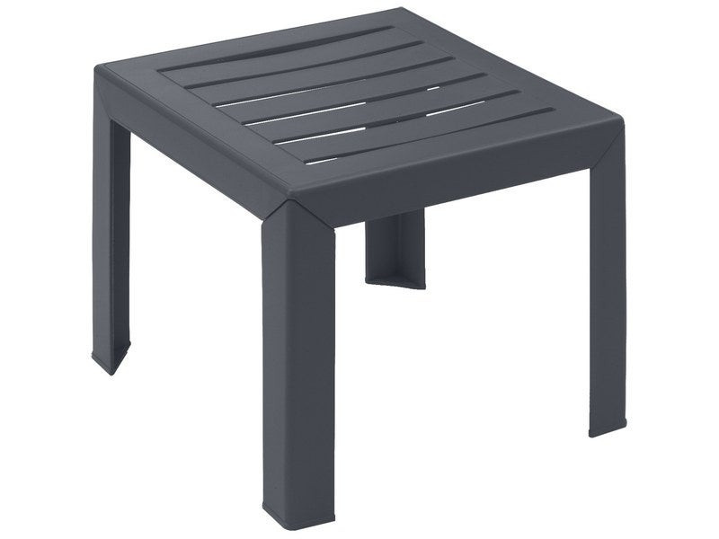 Grosfillex Table De Jardin Basse Grosfillex Miami Carrée Anthracite...