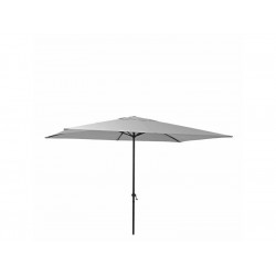 Parasol Pied Central Polar Gris Rectangulaire, L.300 X L.194 Cm - Centrale Brico