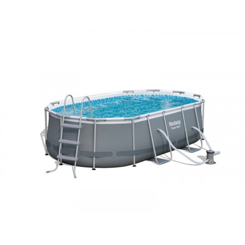 Piscine Hors-Sol Powersteel Bestway, L.4,27 M X L.2,5 M X H. 1 M, Ovale - BESTWAY