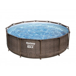 Piscine hors-sol tubulaire Steel Pro Max BESTWAY, Diam.3.66 x H.1 m - BESTWAY